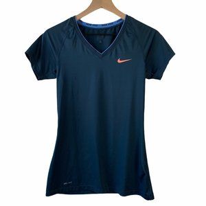 Nike Pro Short Sleeve Navy Top